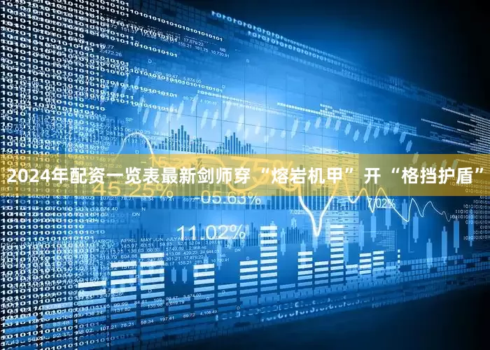 2024年配资一览表最新剑师穿 “熔岩机甲” 开 “格挡护盾”