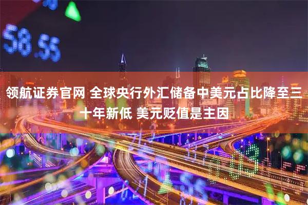 领航证券官网 全球央行外汇储备中美元占比降至三十年新低 美元贬值是主因